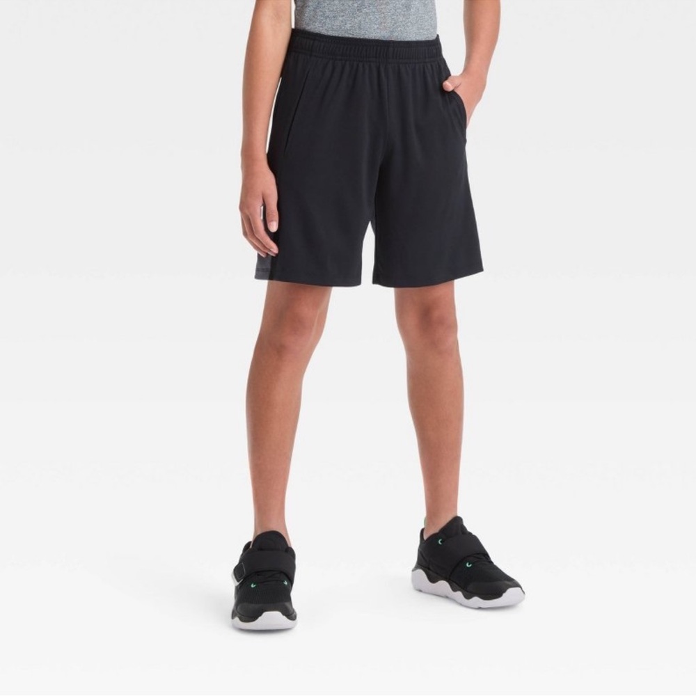 All in Motion Boys Training Shorts - Black, L (10/12)